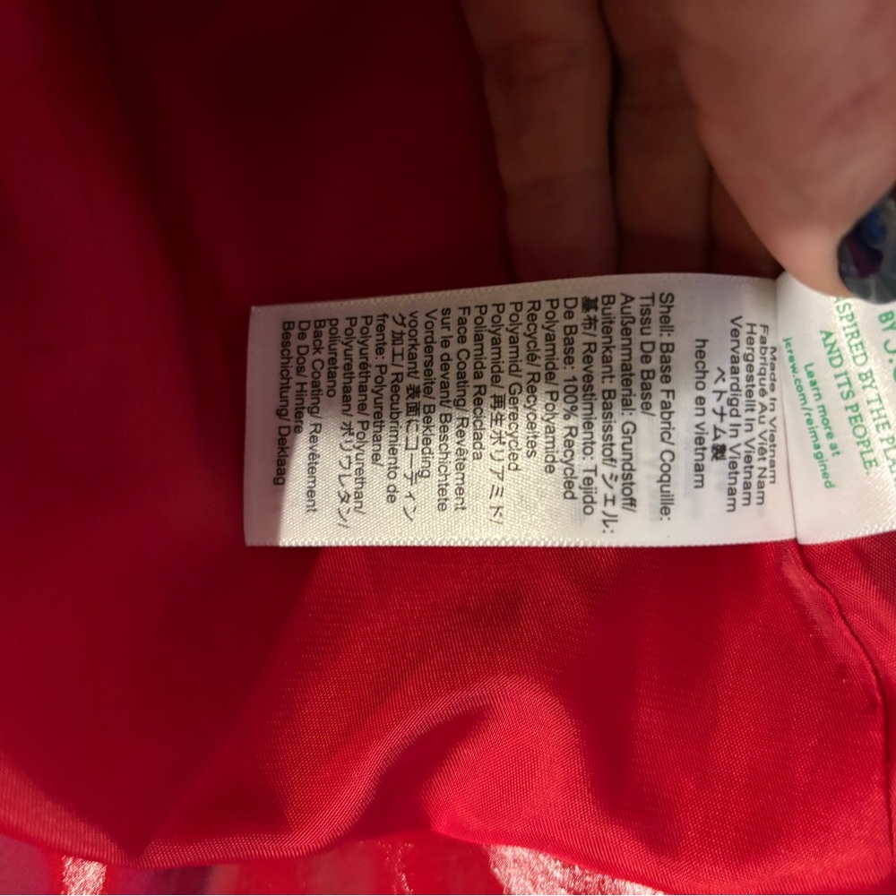 J. Crew Rain-or-shine trench in Red Patent - Picture 12 of 12